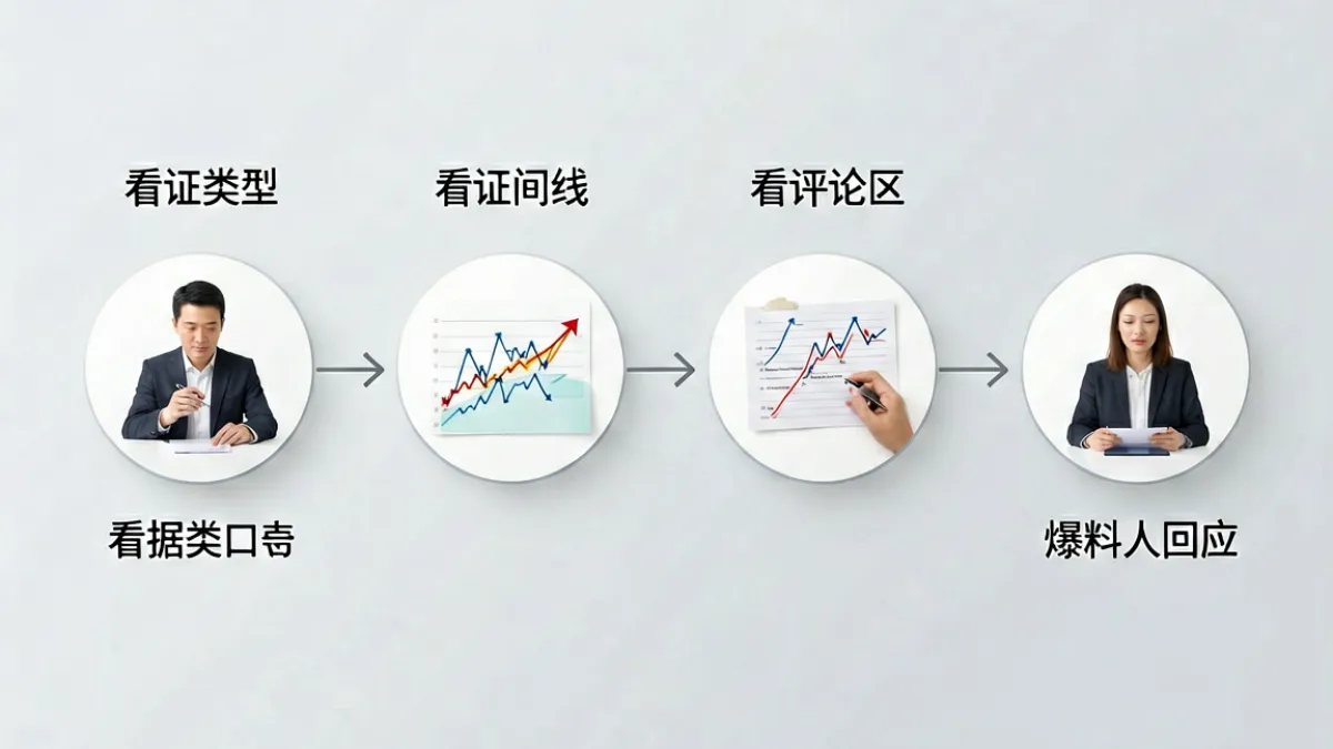 读者快速判断51吃瓜爆料真实性的操作流程图